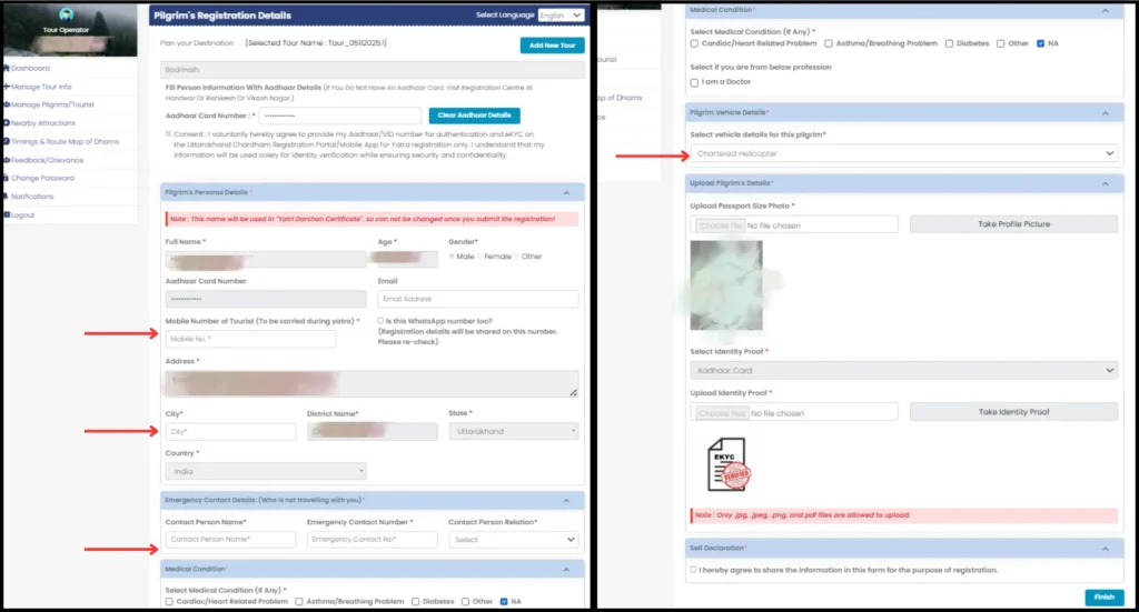 Char Dham Yatra Registration Process