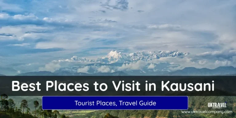 Banner image showing snow-covered Himalayan peaks with text “Best Places to Visit in Kausani”