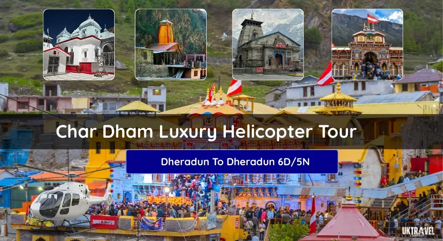 Char Dham Luxury Helicopter Tour – Yamunotri Gangotri Kedarnath Badrinath Yatra by Helicopter from Dehradun