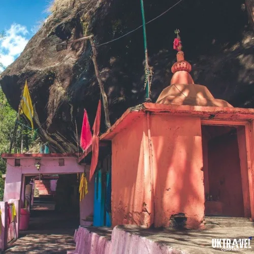 Kalpeshwar Temple Panch Kedar, sacred Shiva temple under a natural rock cave in Uttarakhand