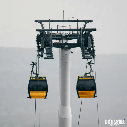 Modern ropeway infrastructure supporting tourism and pilgrimage travel in Uttarakhand