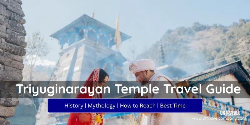 Triyuginarayan Temple travel guide image with wedding rituals and temple view
